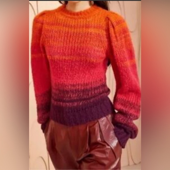 NEW ULLA JOHNSON Rosalia Gradient  pullover sweater - Picture 3 of 15